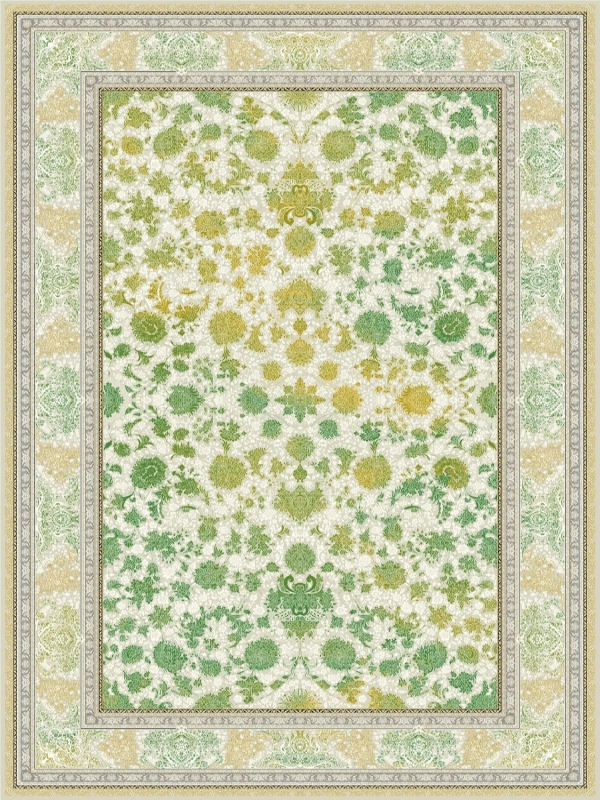 فرش 700 شانه وینتیج طلاکوب کد 5153 فردین